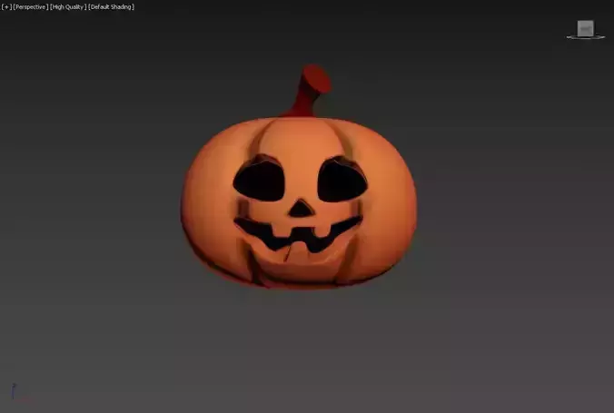 stylized Halloween pumpkin model Free 3D model
