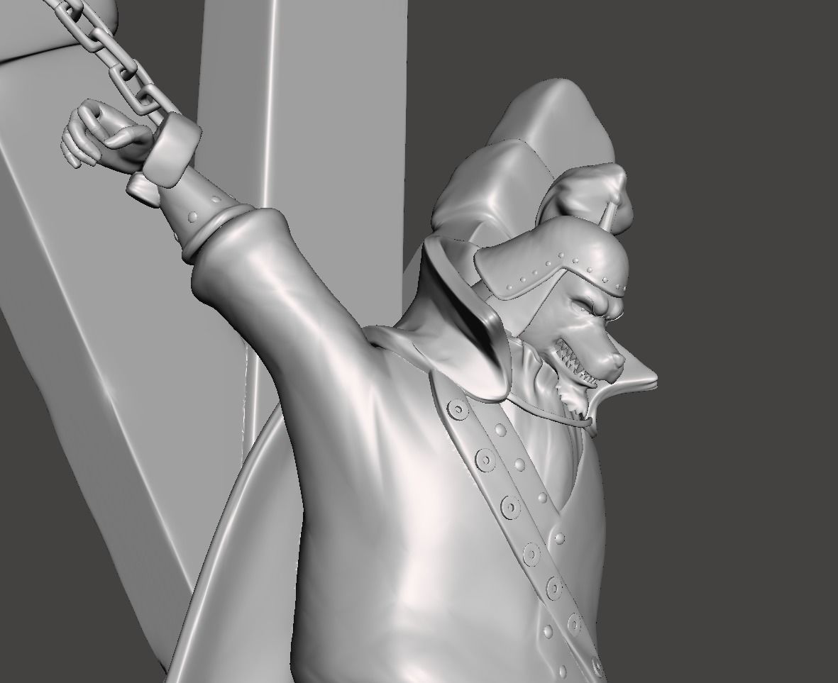 Inuarashi Chained 3D Model 3D print model_1