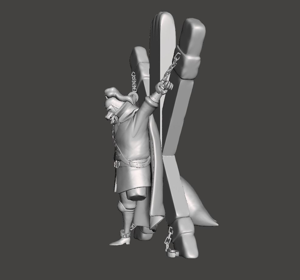 Inuarashi Chained 3D Model 3D print model_2