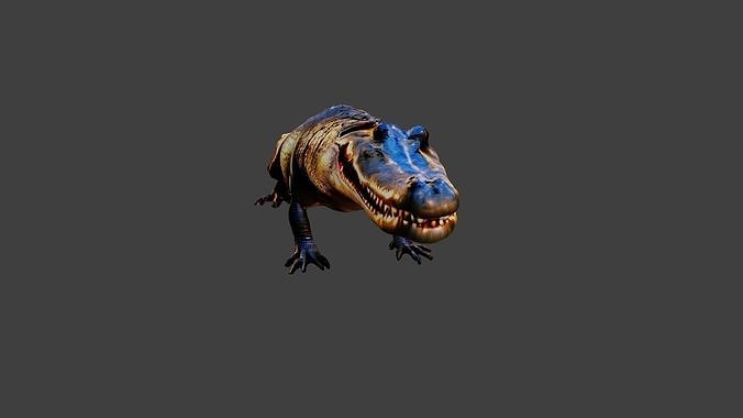 Crocodile Low-poly 3D model
