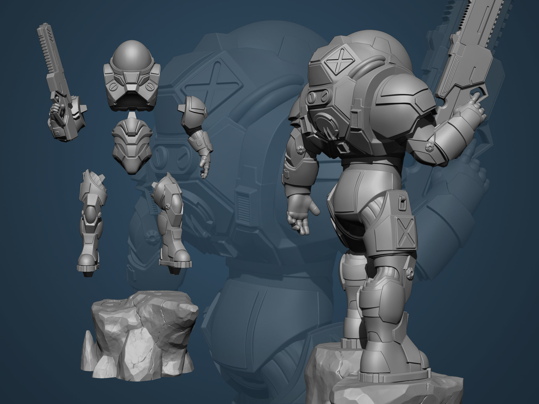Battle Suit for 3d print 3D print model_9