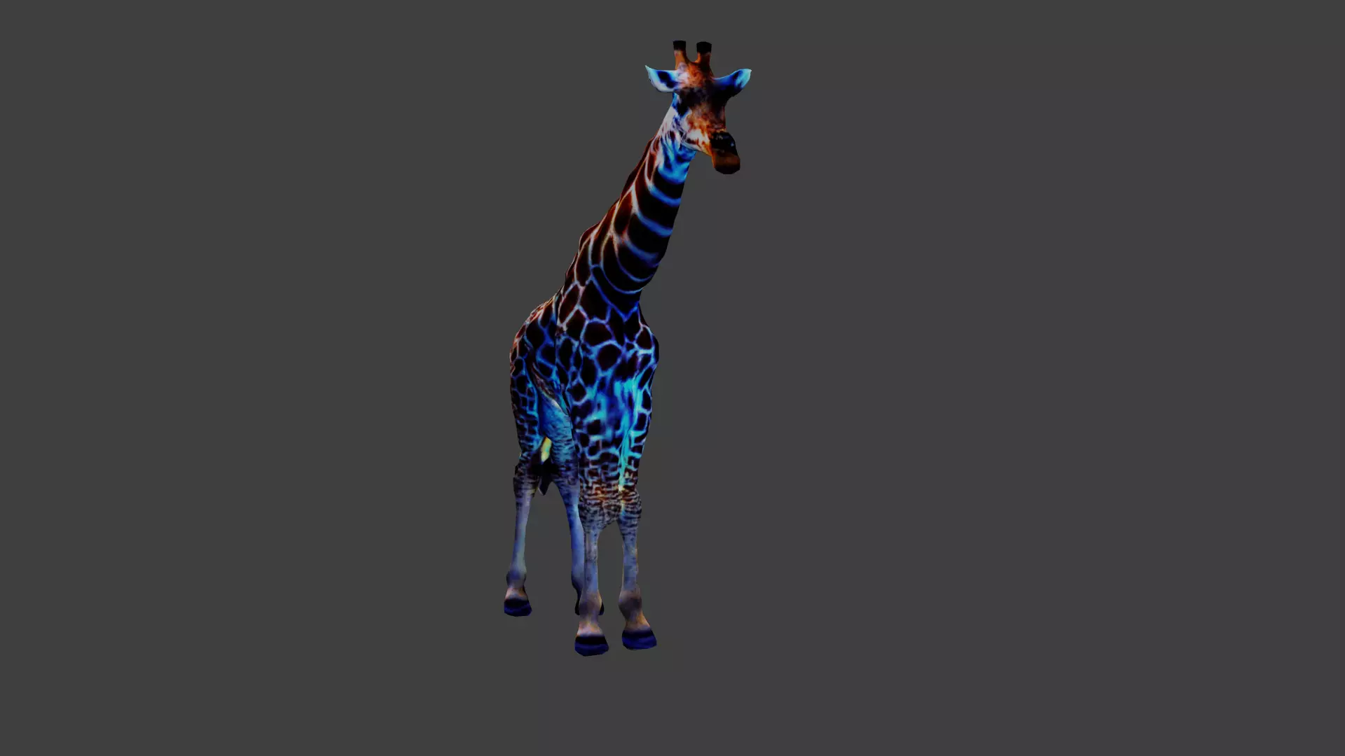 Giraffe Animal Low-poly 3D model_0