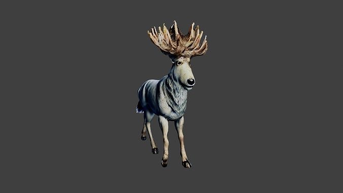 Deer Animal Low-poly 3D model