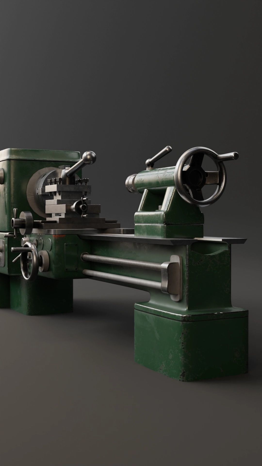 Lathe 3D model_8