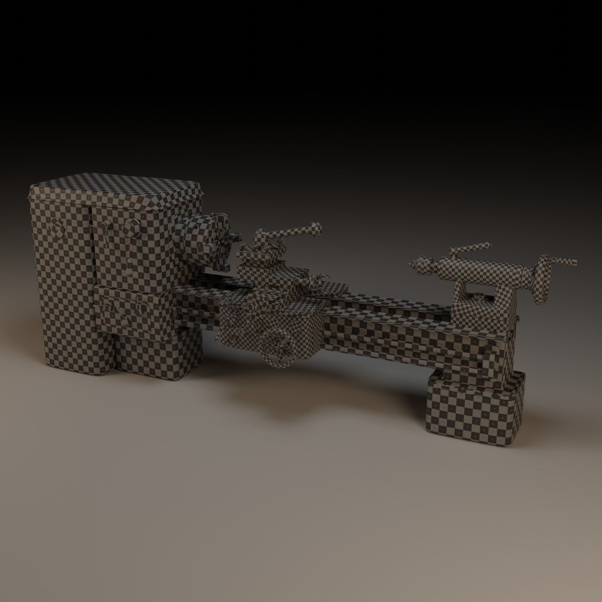 Lathe 3D model_10