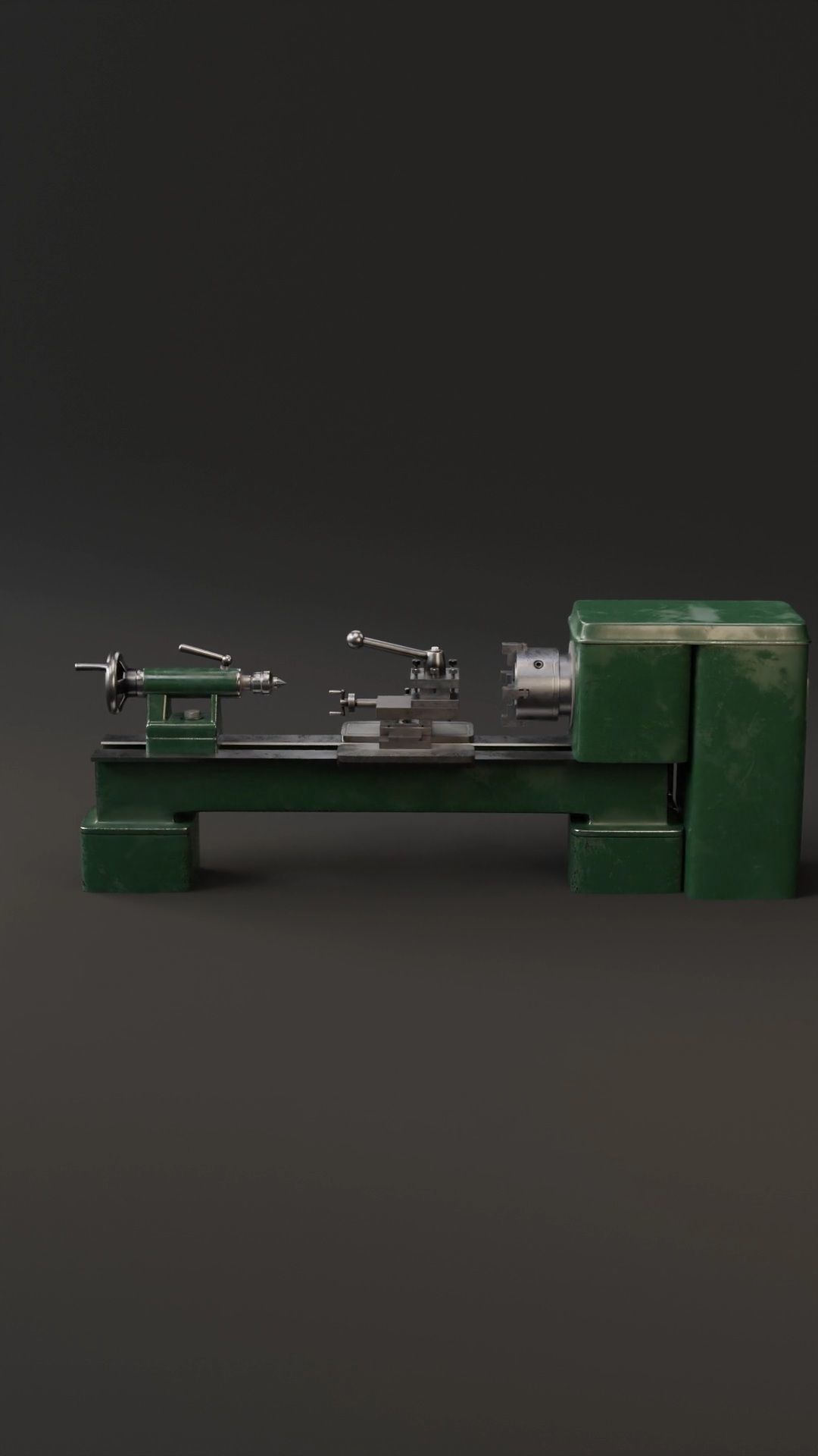 Lathe 3D model_3