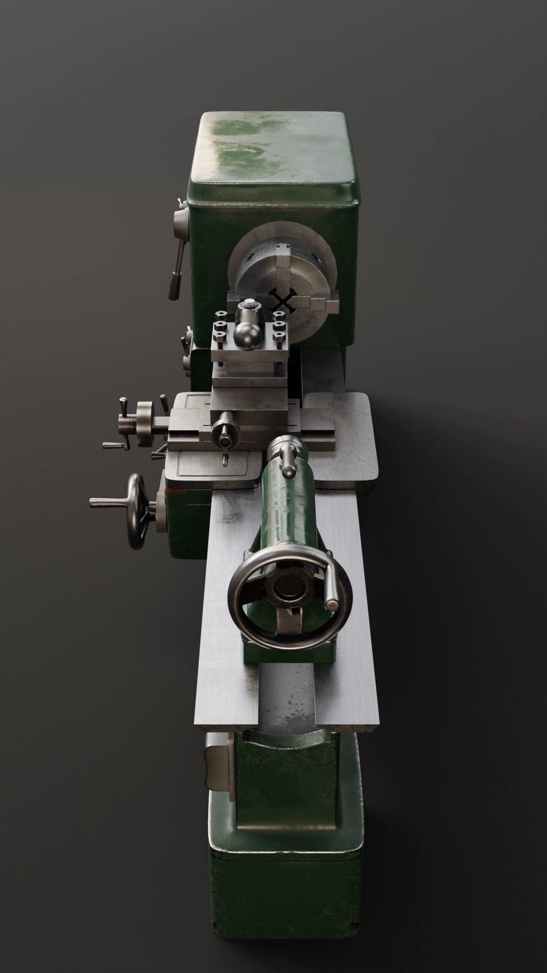 Lathe 3D model_6