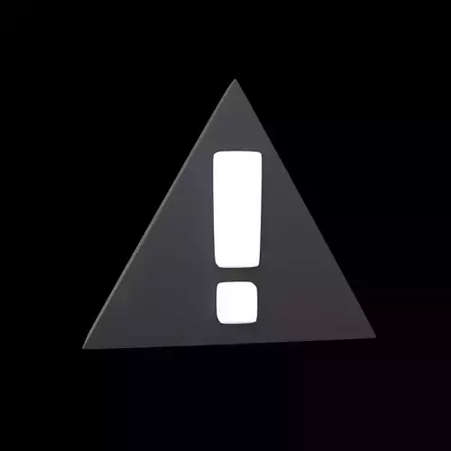 Exclamation Mark Symbol v3 004