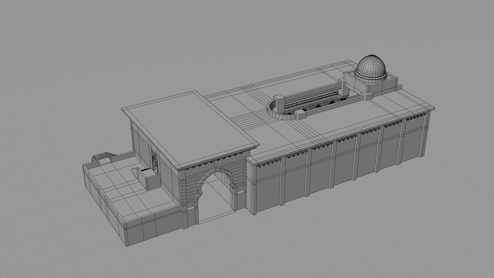 ancient desert library 3D model_8