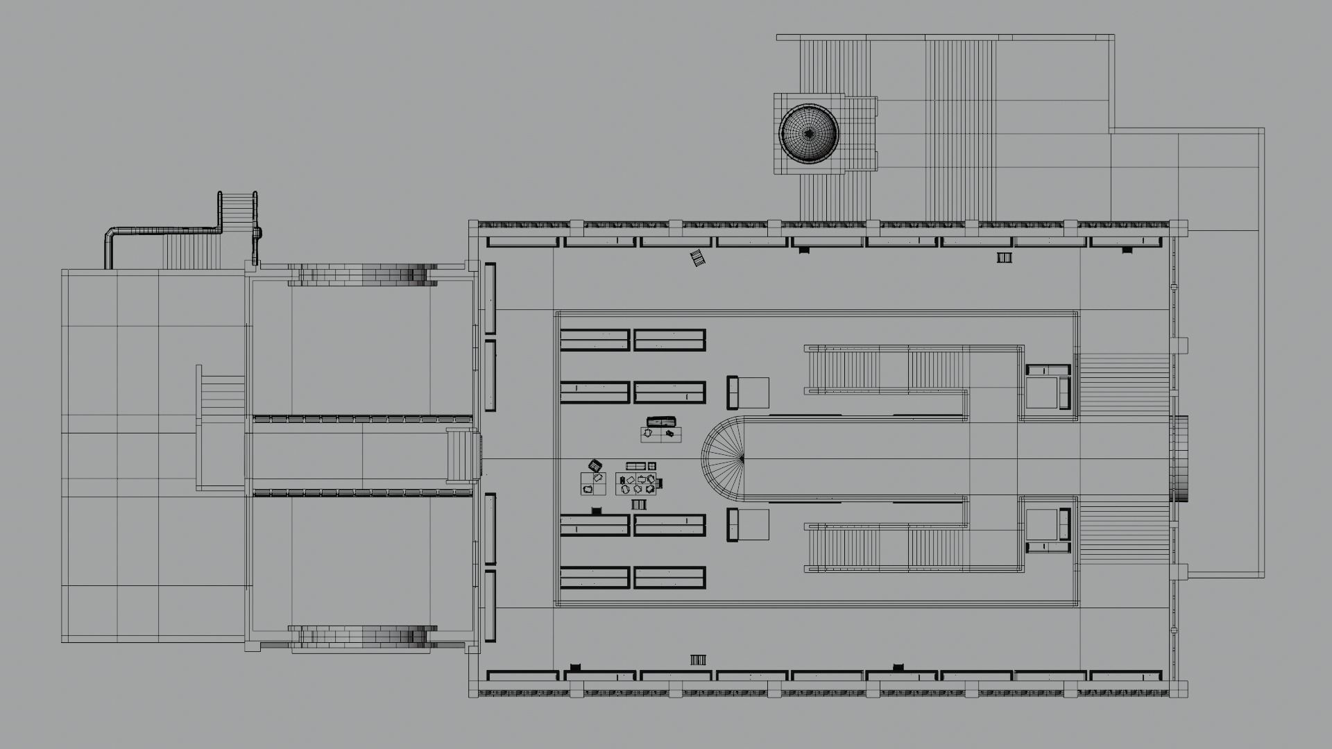 ancient desert library 3D model_9