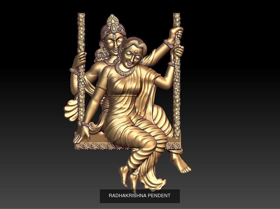 ratha kirshna 19 pendent lot 3D Model Collection_13