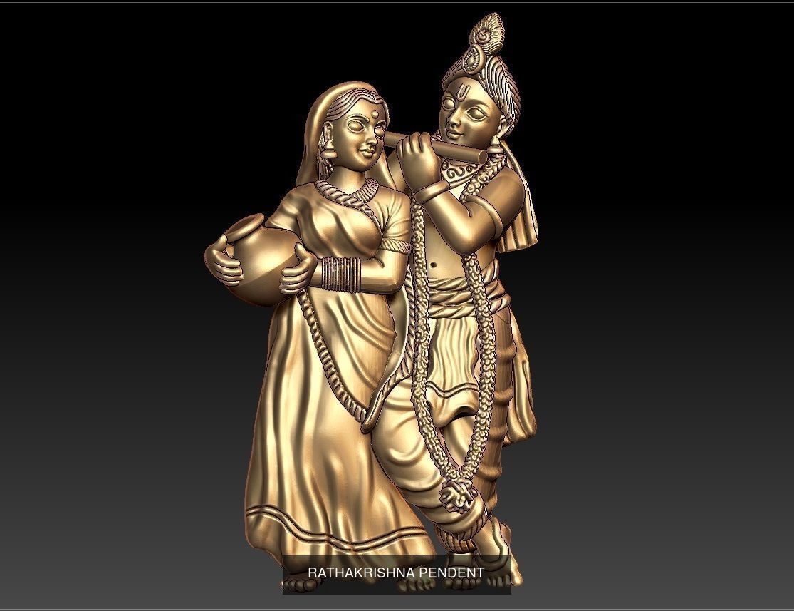 ratha kirshna 19 pendent lot 3D Model Collection_9