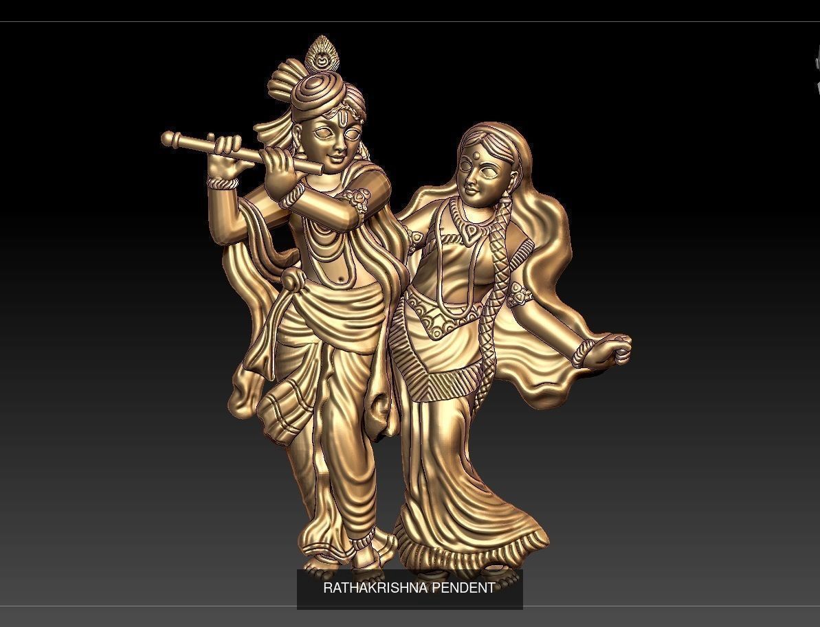 ratha kirshna 19 pendent lot 3D Model Collection_8