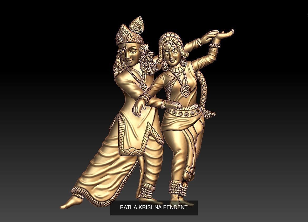 ratha kirshna 19 pendent lot 3D Model Collection_11