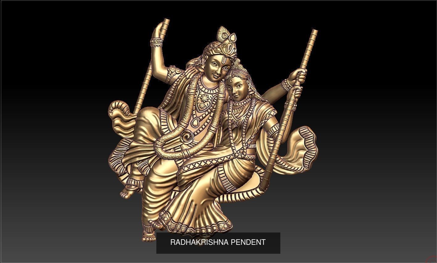 ratha kirshna 19 pendent lot 3D Model Collection_20