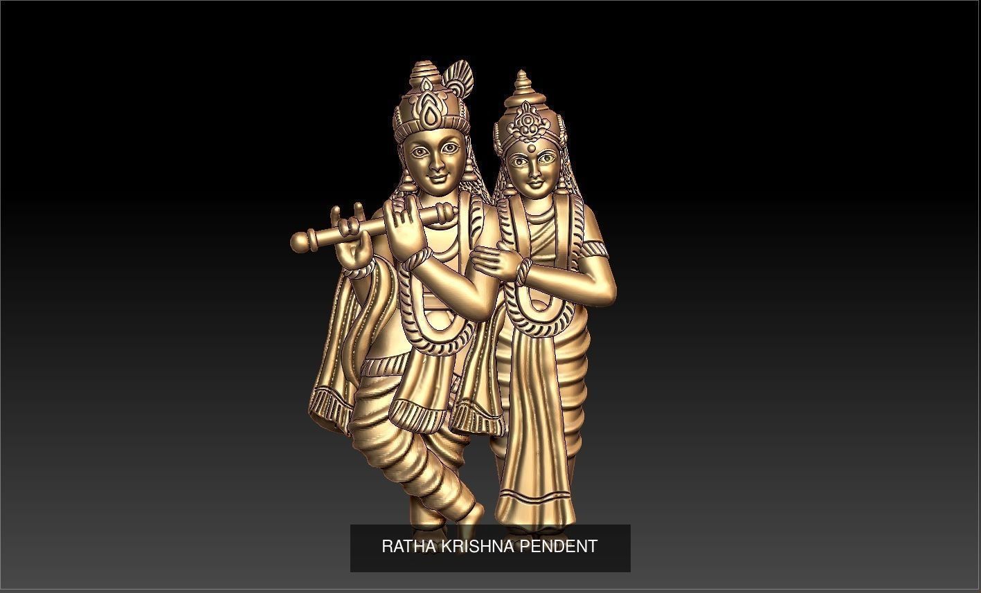 ratha kirshna 19 pendent lot 3D Model Collection_17