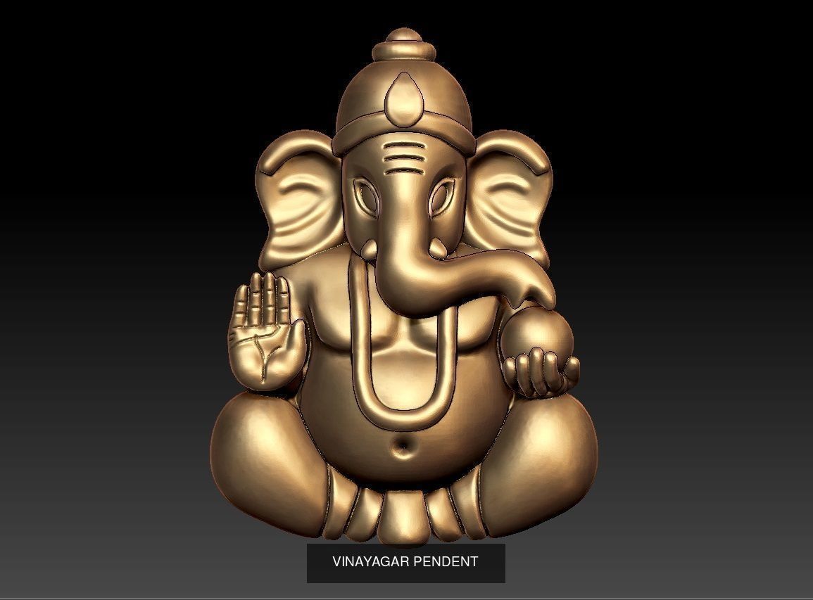 ganpati pendant 21 files lot 3D Model Collection_14