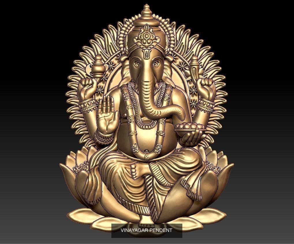 ganpati pendant 21 files lot 3D Model Collection_17