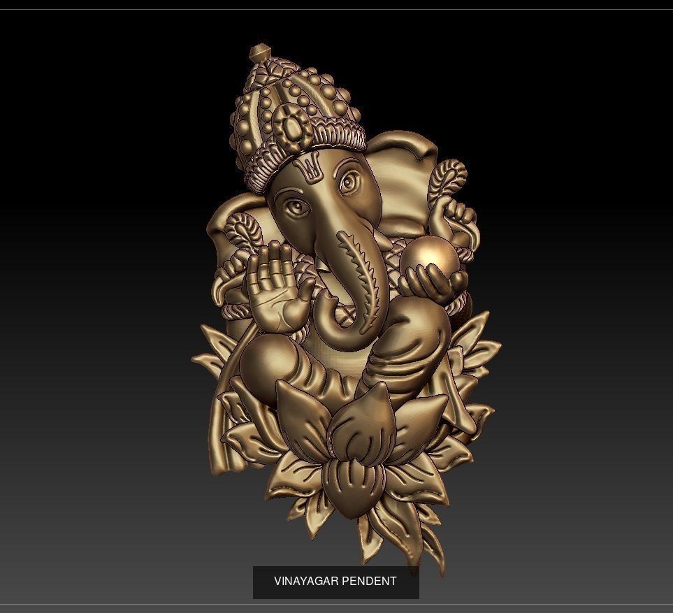 ganpati pendant 21 files lot 3D Model Collection_10