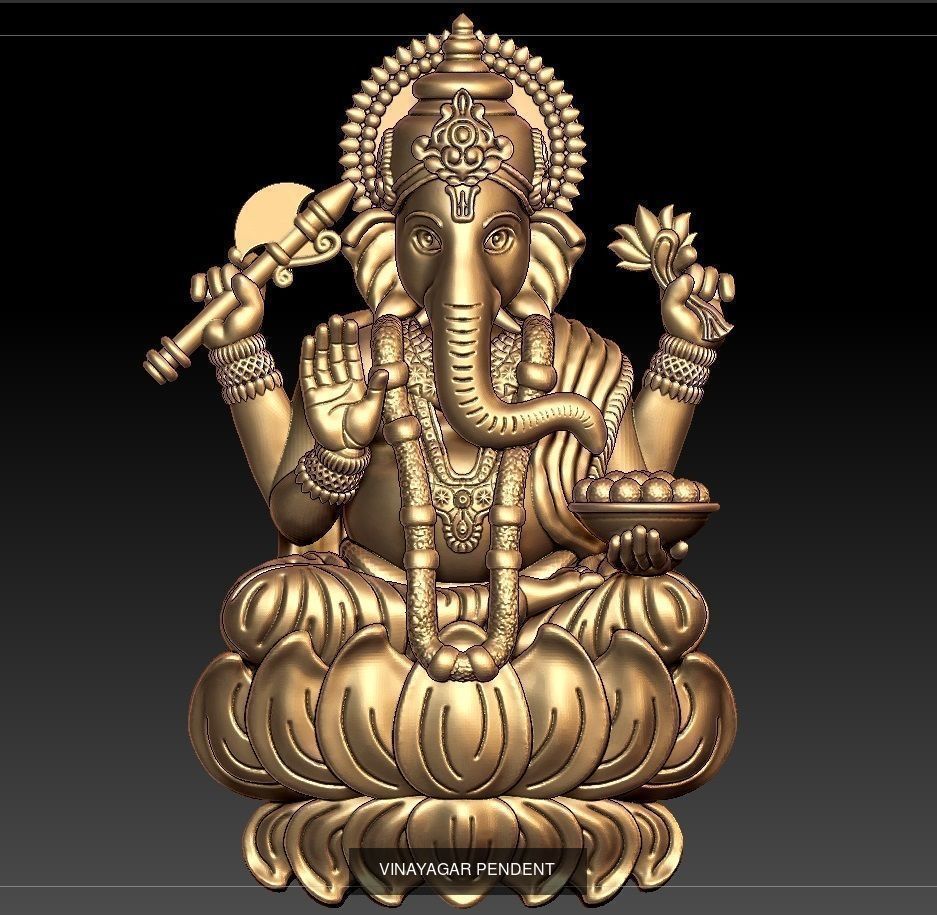 ganpati pendant 21 files lot 3D Model Collection_5