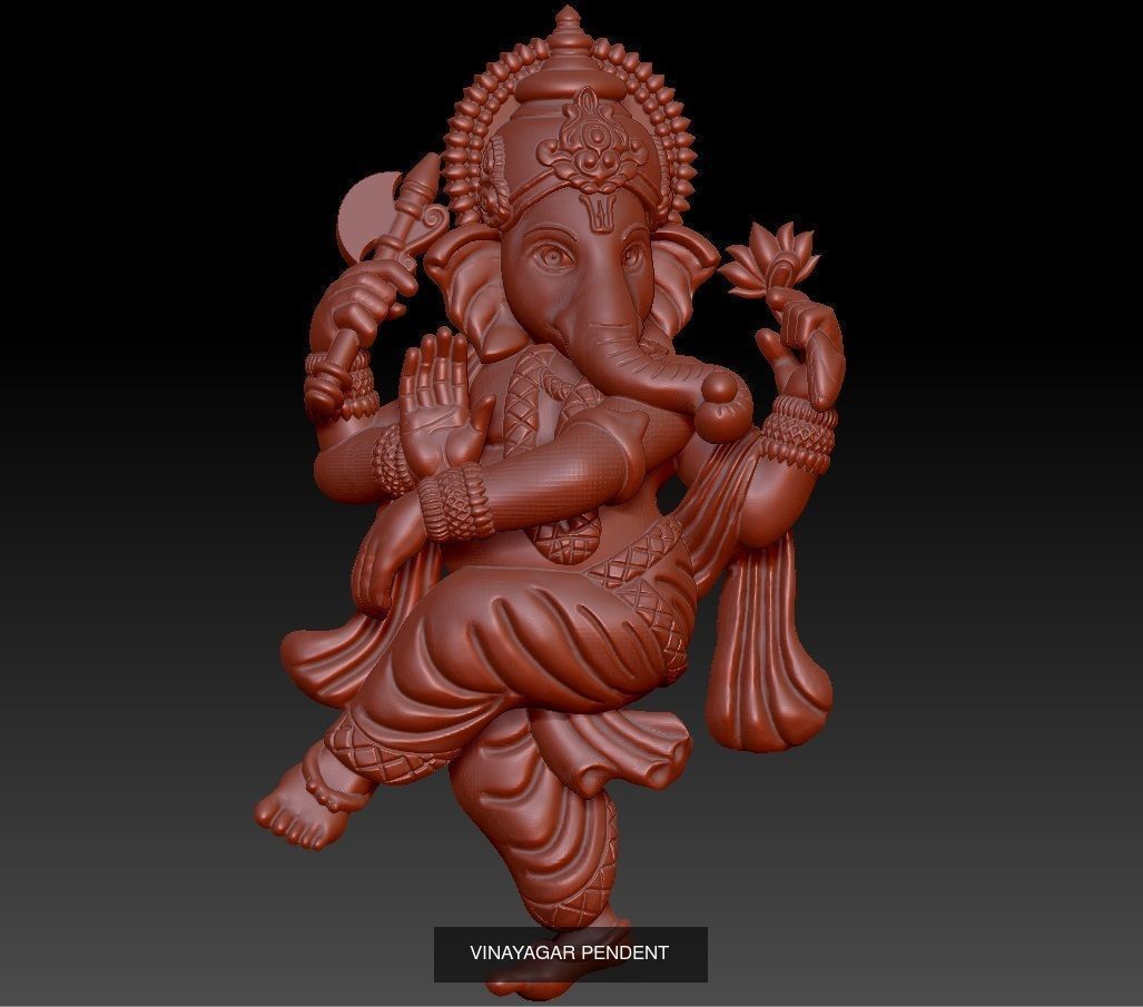 ganpati pendant 21 files lot 3D Model Collection_6