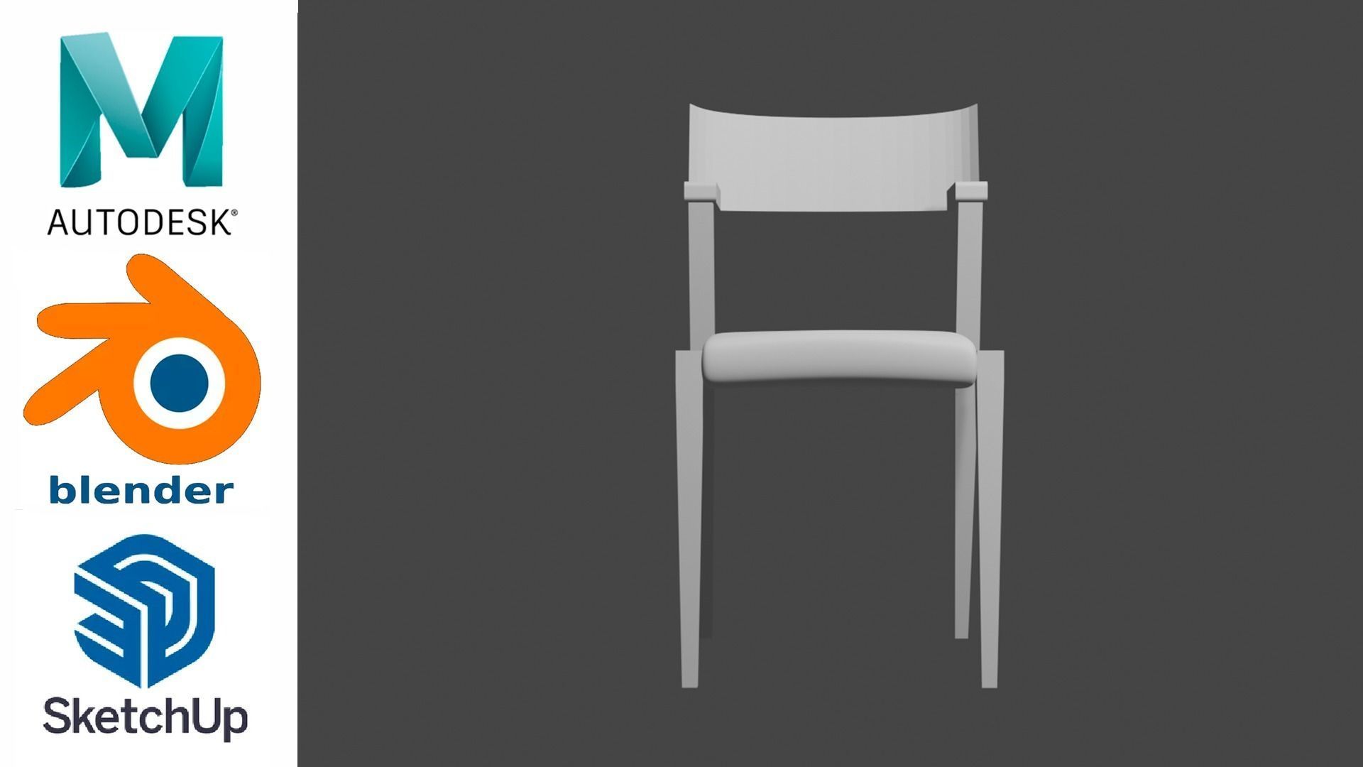 Chair - Silla 3D model_1