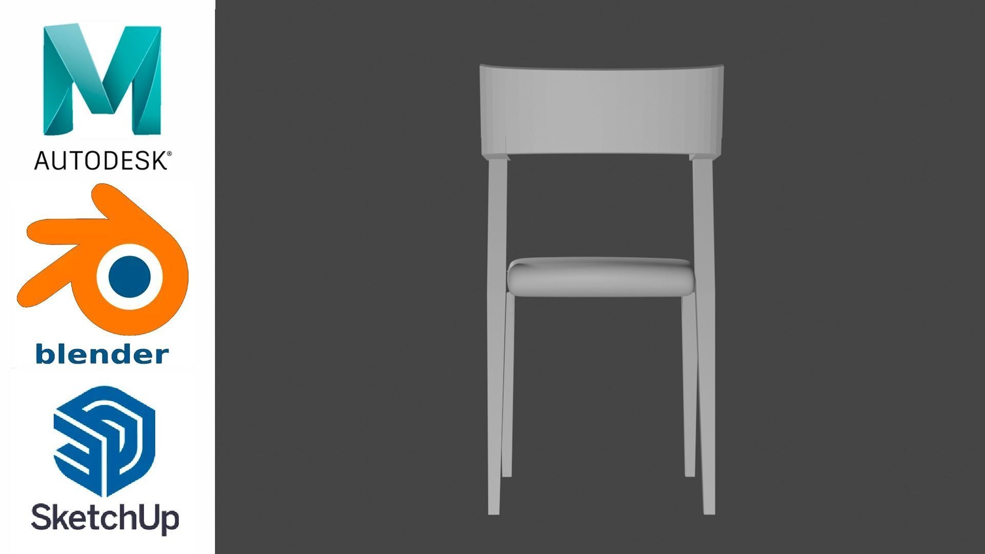 Chair - Silla 3D model_3