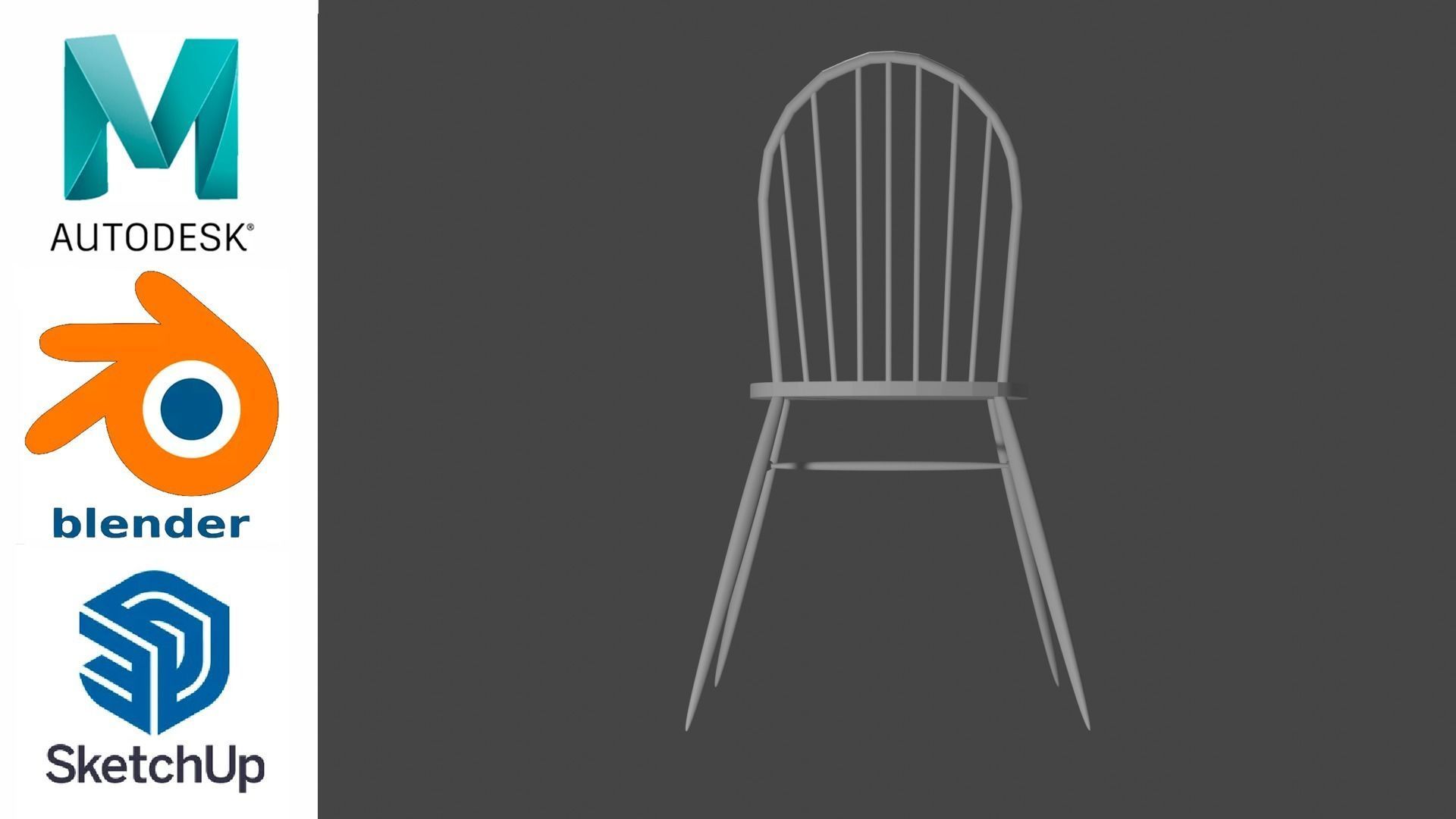 Chair - Silla 3D model_3