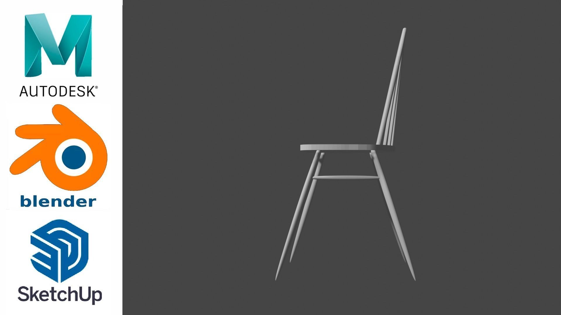 Chair - Silla 3D model_4