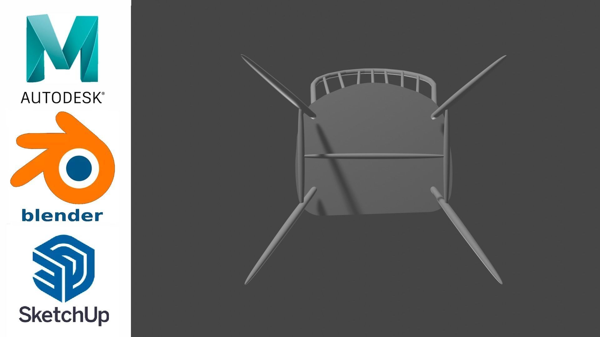 Chair - Silla 3D model_2