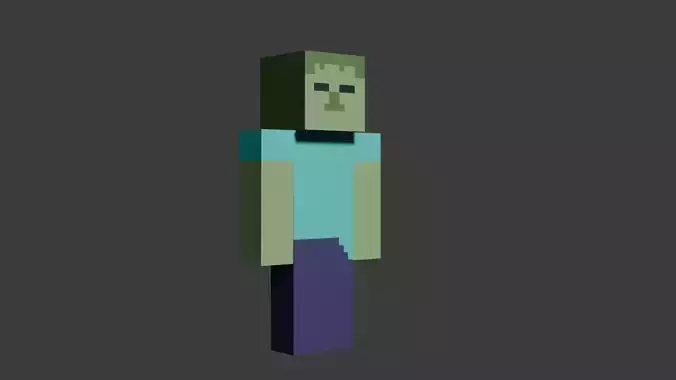 Minecraft Zombie Rigged
