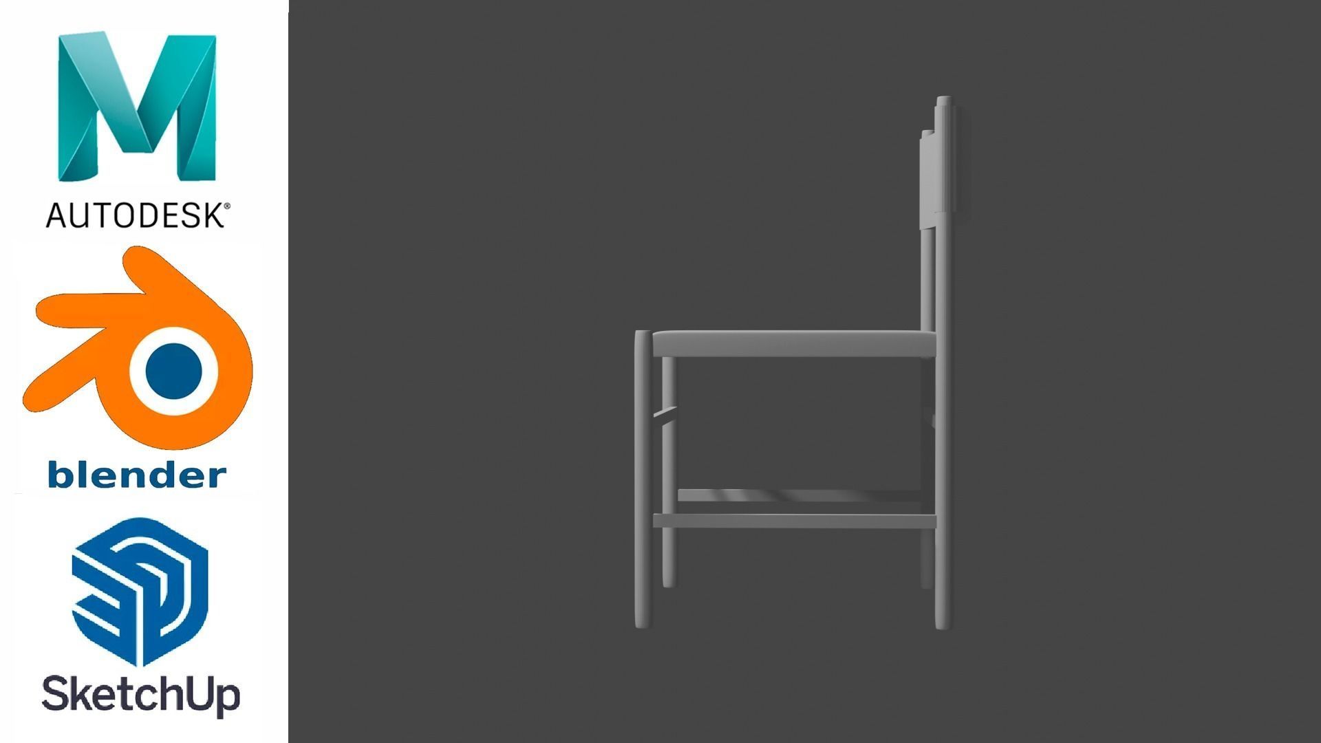 Chair - Silla 3D model_3