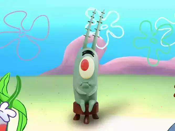 Plankton - SpongeBob SquarePant 3D Print Model