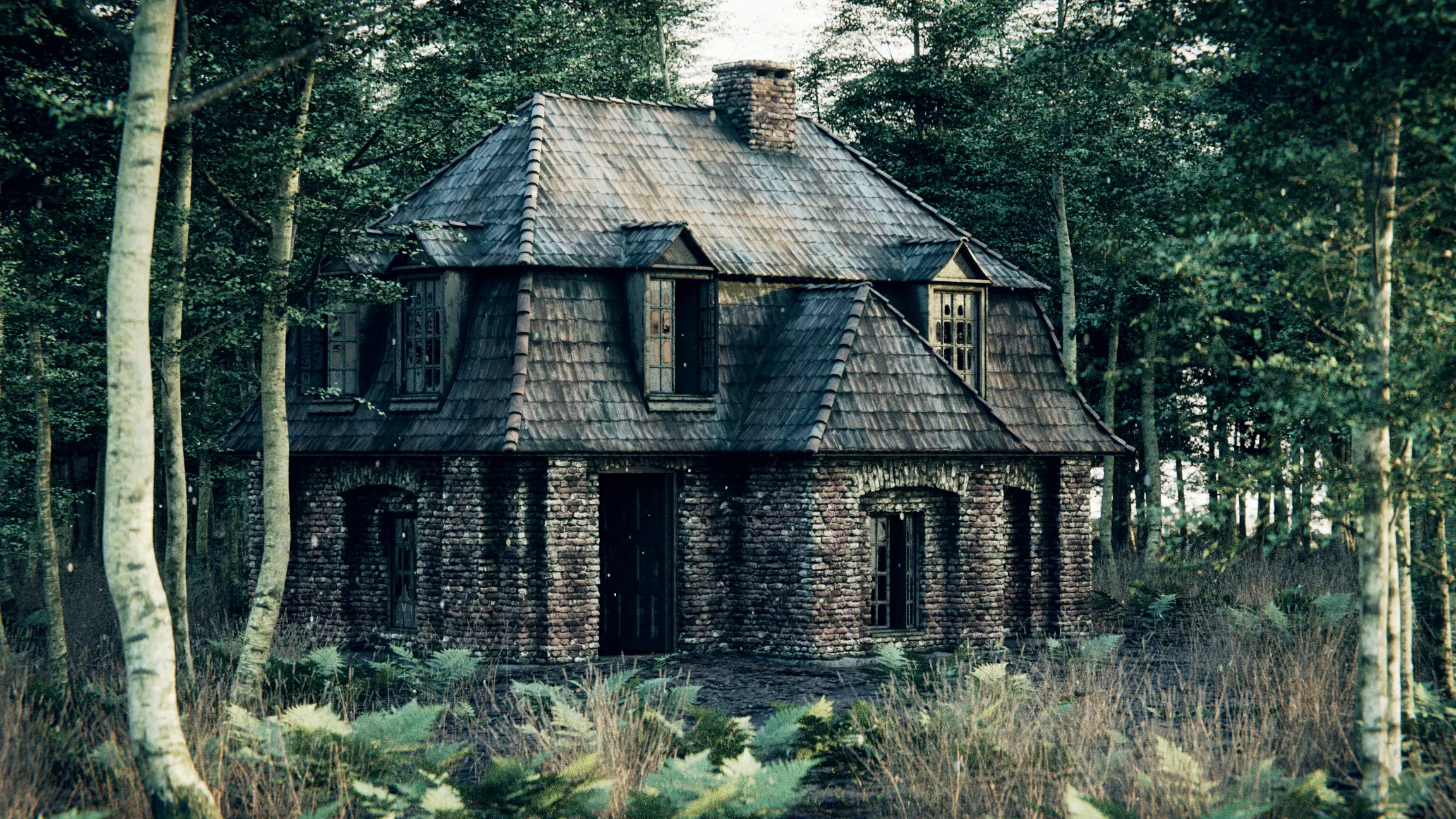 ancient residential house 3D model_0