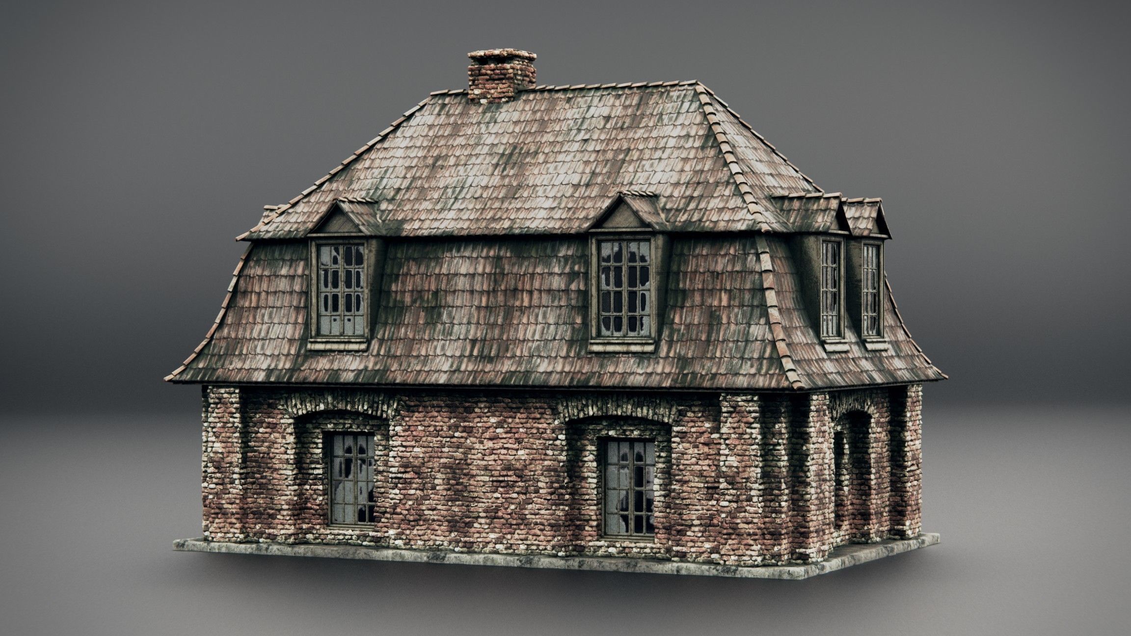 ancient residential house 3D model_4