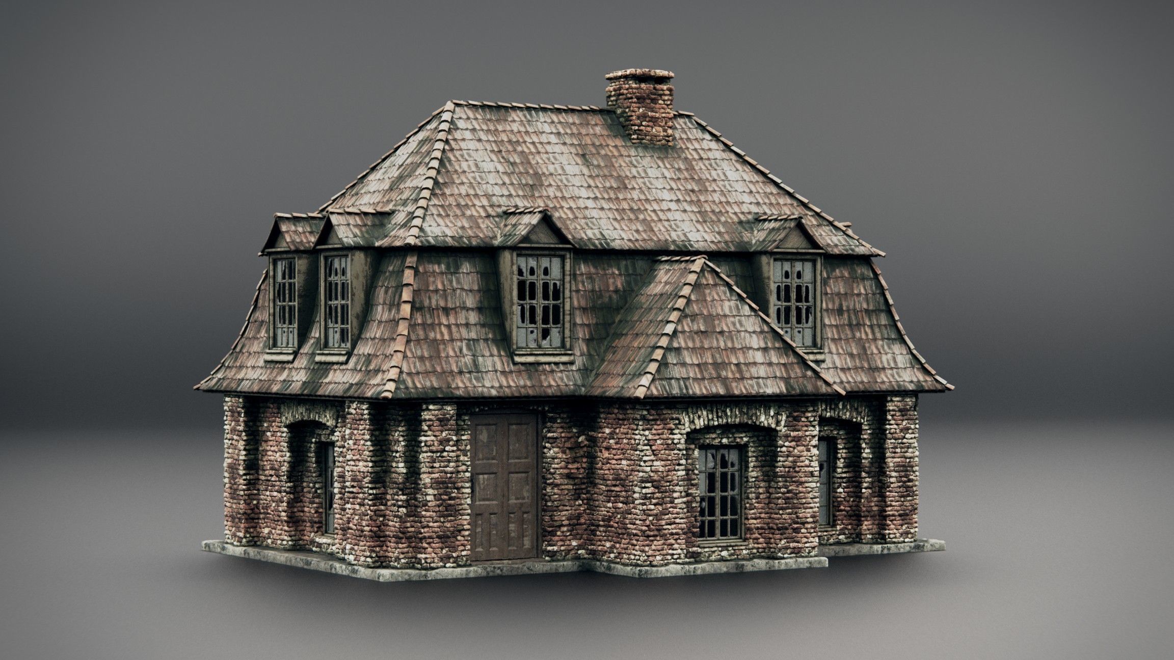 ancient residential house 3D model_2