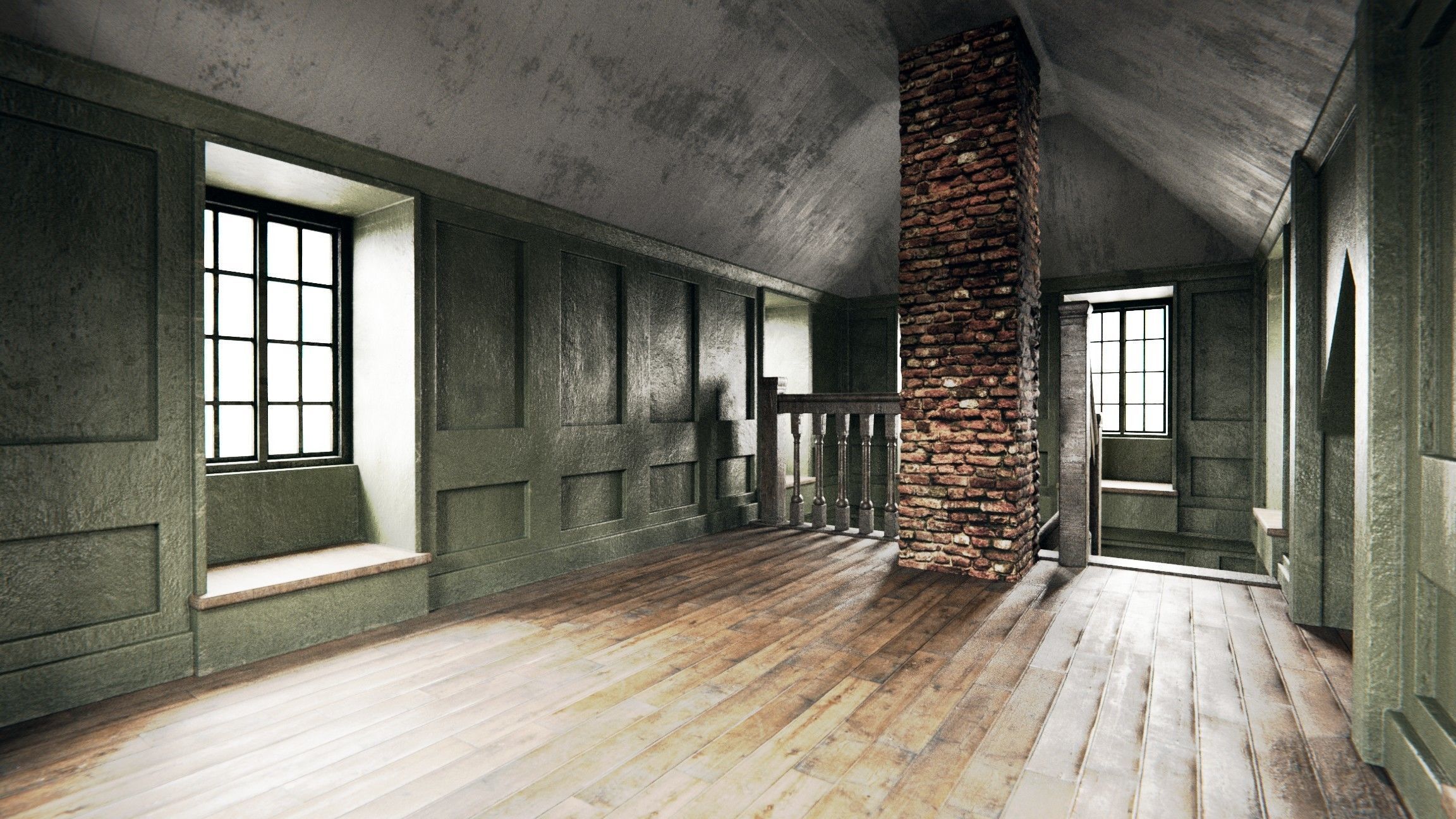 ancient residential house 3D model_3