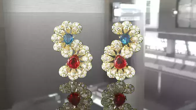 earrings01 3D print model