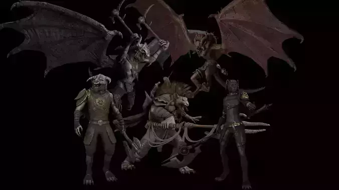 Monster Warrior Mega Bundle 3D Model Collection