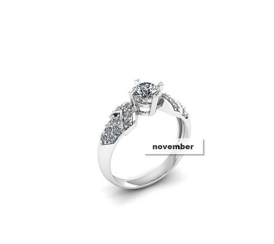 Engagement ring 1 3D print model