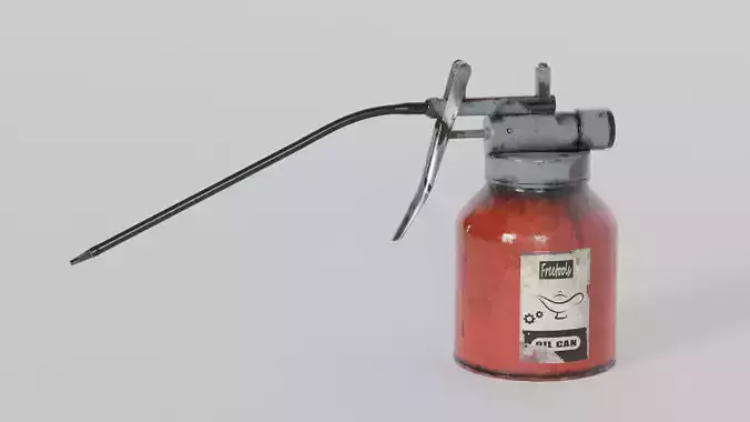 Oil Gun  Low-poly 3D model