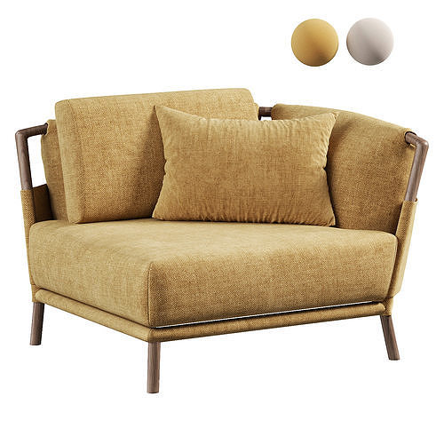 Gaudi Armchair  By Flou 3D model
