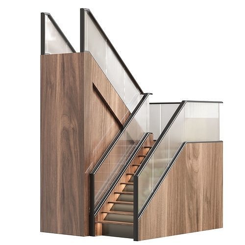 Modern Stair 03 by PolyMaster 3D model