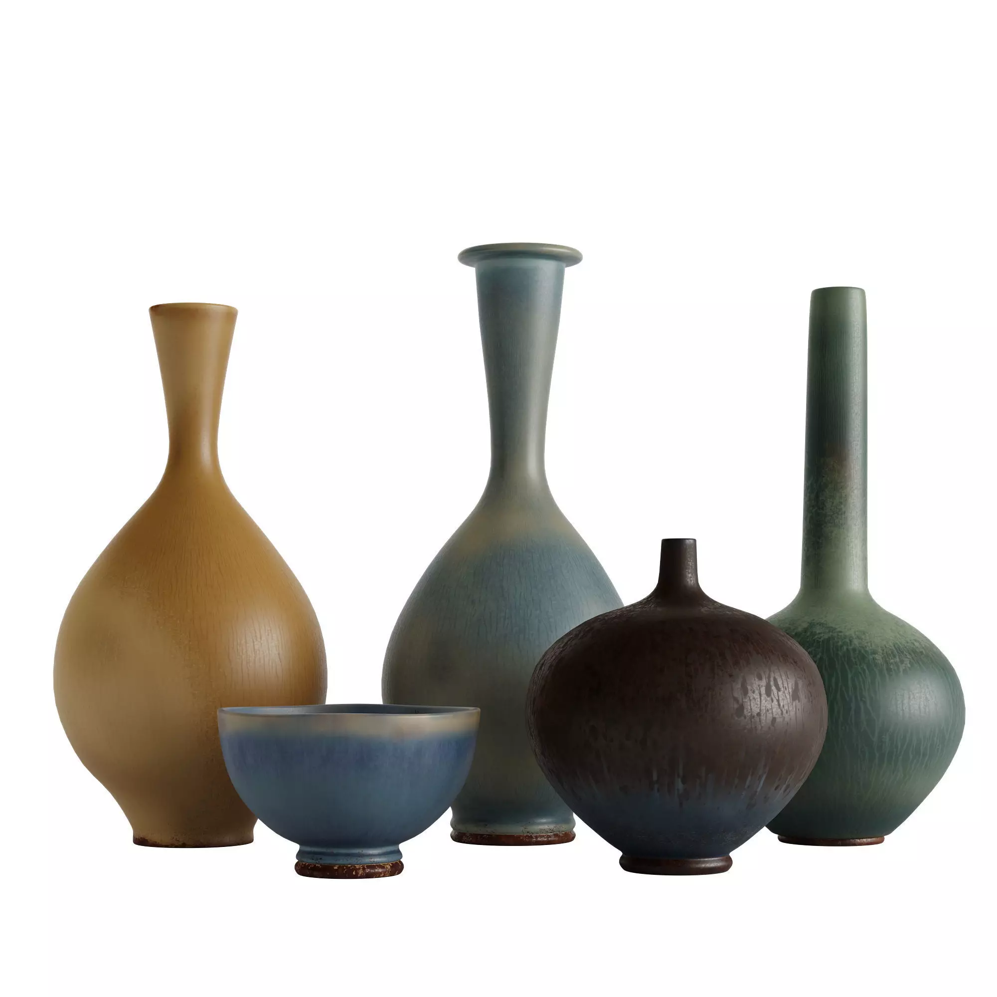 Ceramic Vases Set 2 by Berndt Friberg 3D model_0