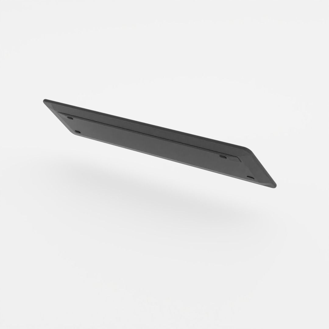 Black Plastic Keyboard 3D model_5