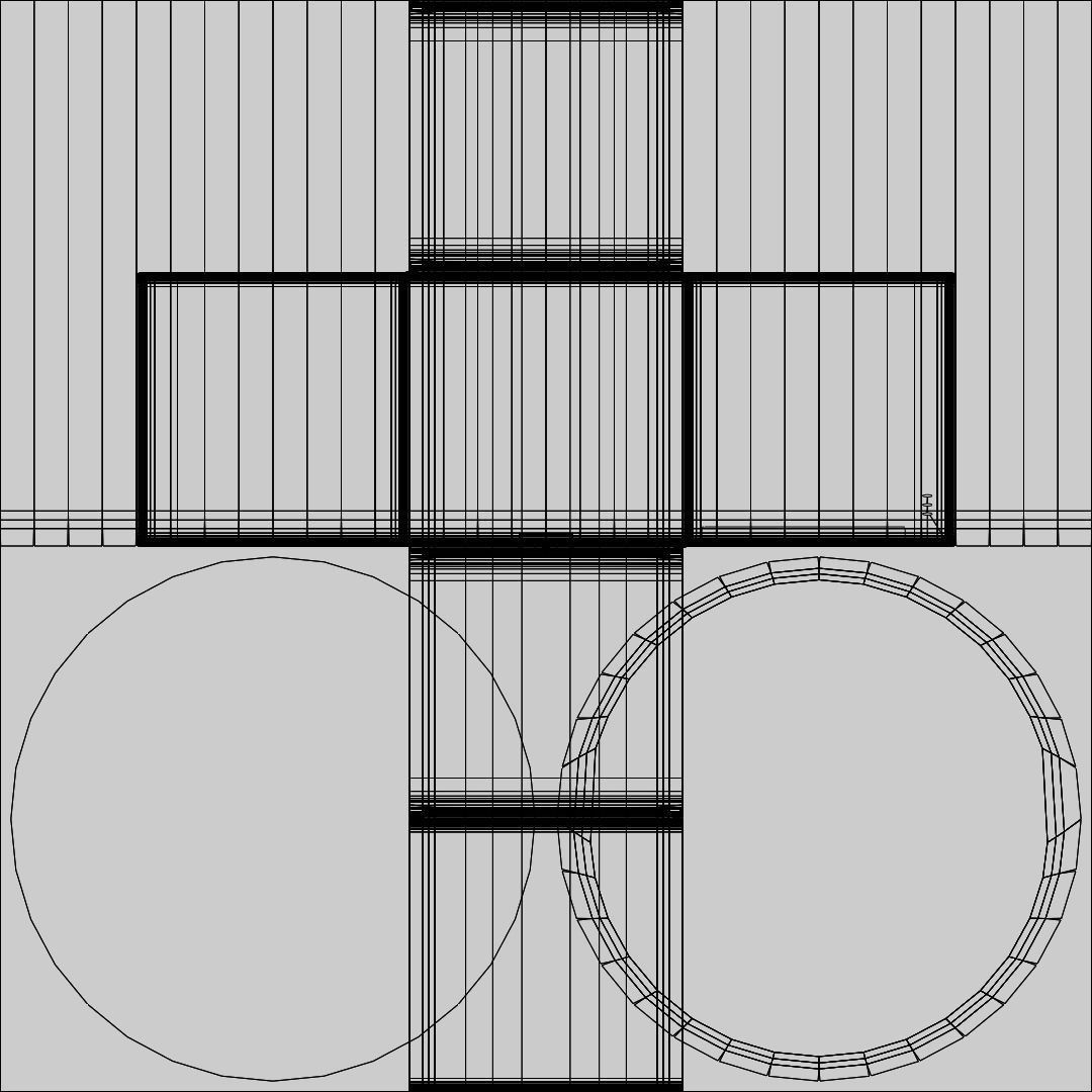 Black Plastic Keyboard 3D model_9