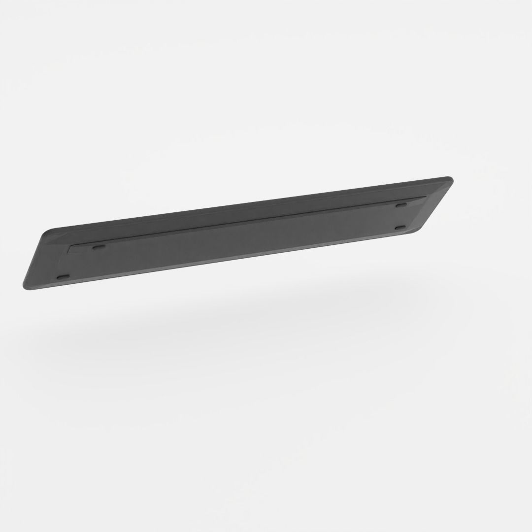 Black Plastic Keyboard 3D model_7