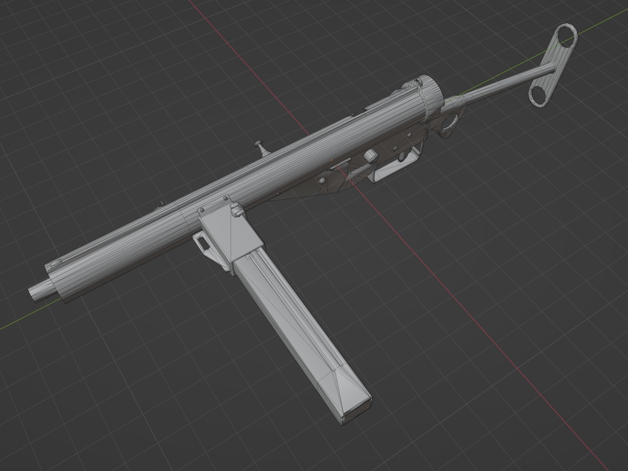 Sten Mk3 Low-poly 3D model_9