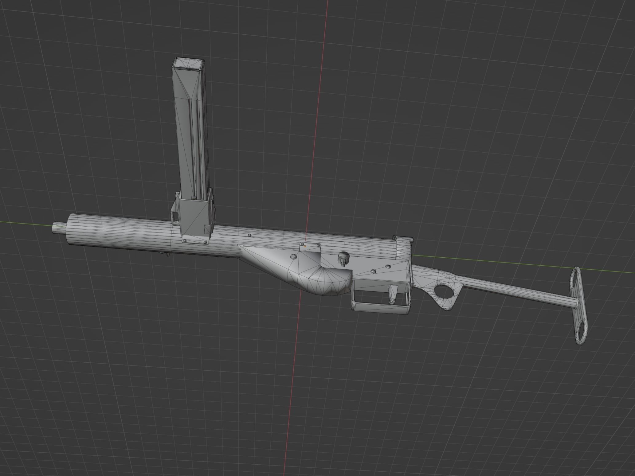 Sten Mk3 Low-poly 3D model_8