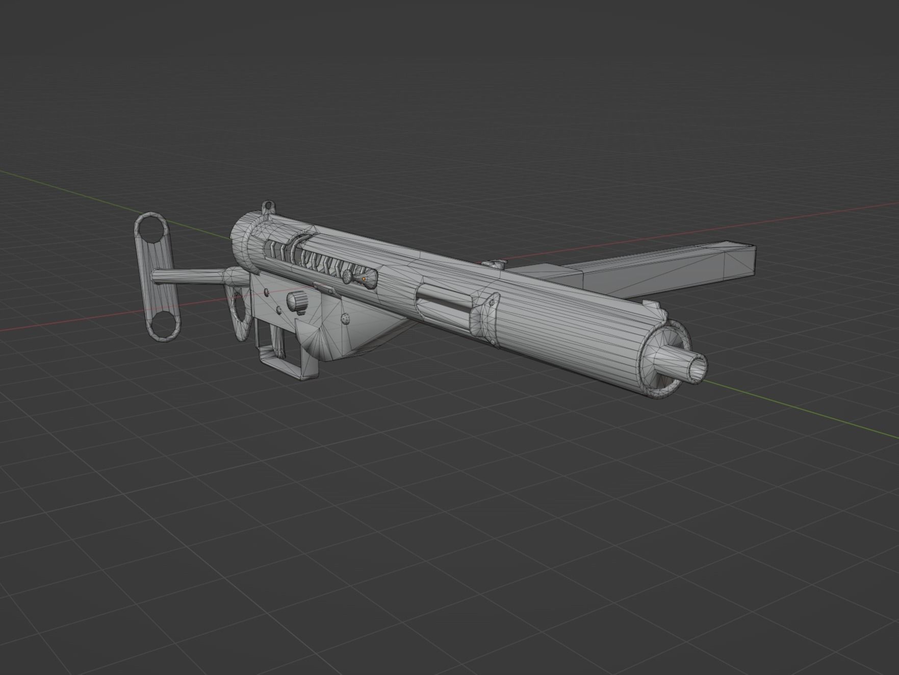 Sten Mk3 Low-poly 3D model_6